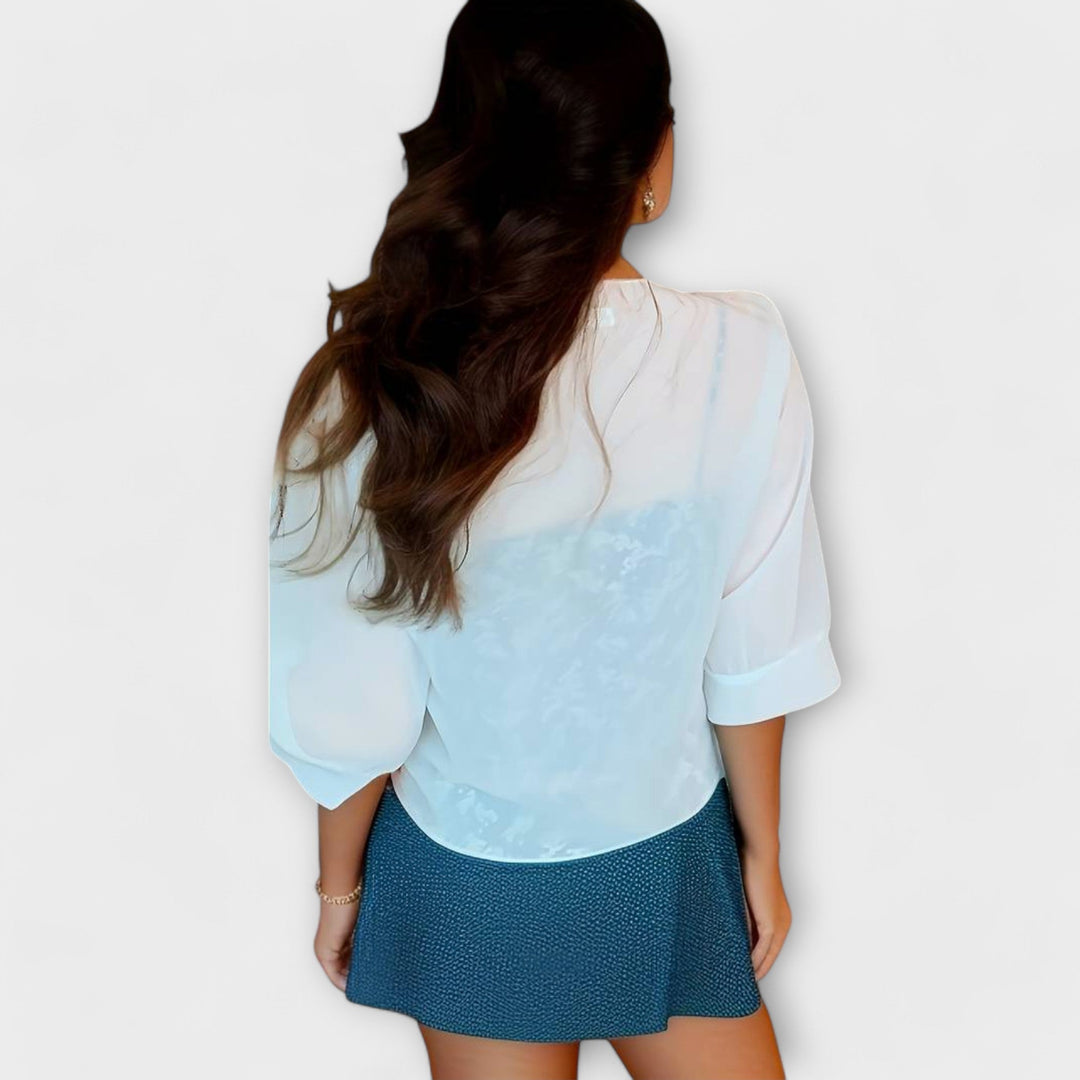 Blusa com frente aberta