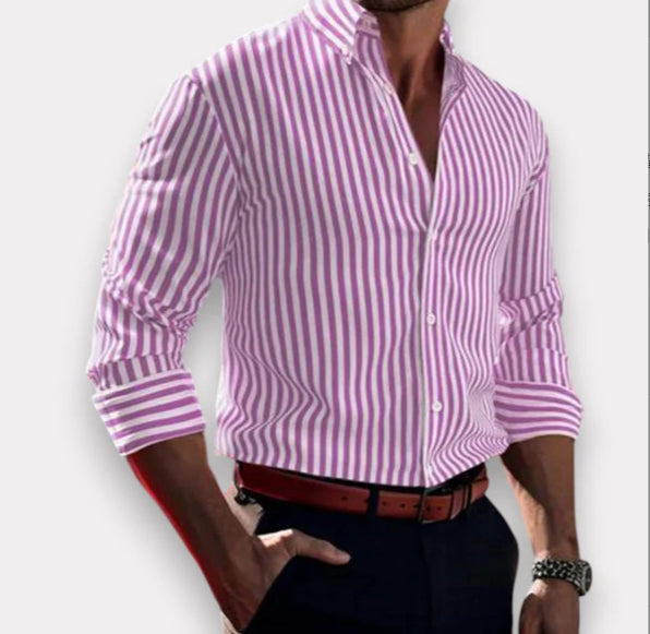 Mike™ - Camisa Premium às Riscas