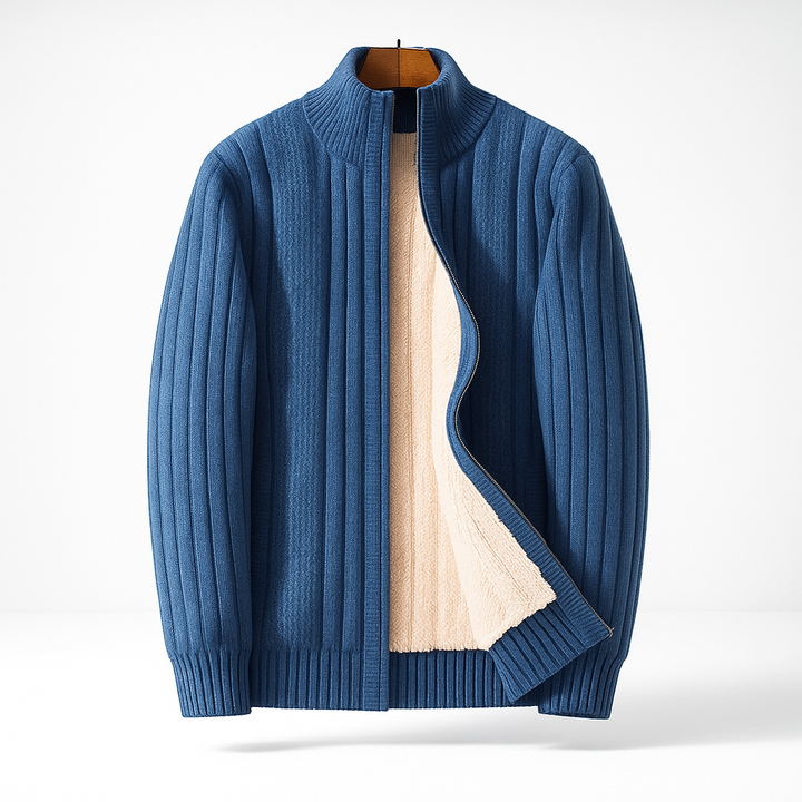 Jacob | Cardigan com Zíper em Cashmere Luxuoso