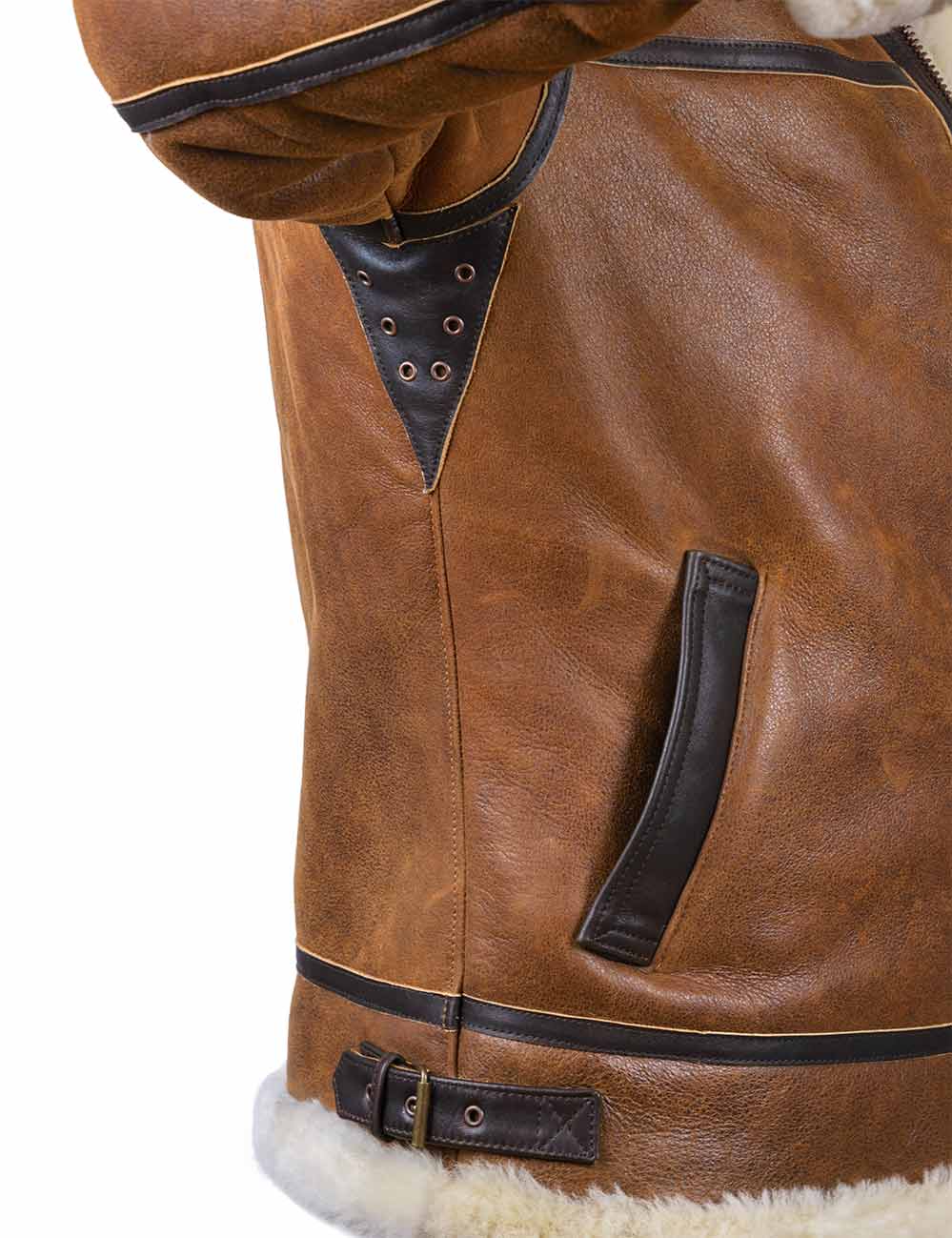 Aron™ | Casaco Bomber com Pelo Sintético