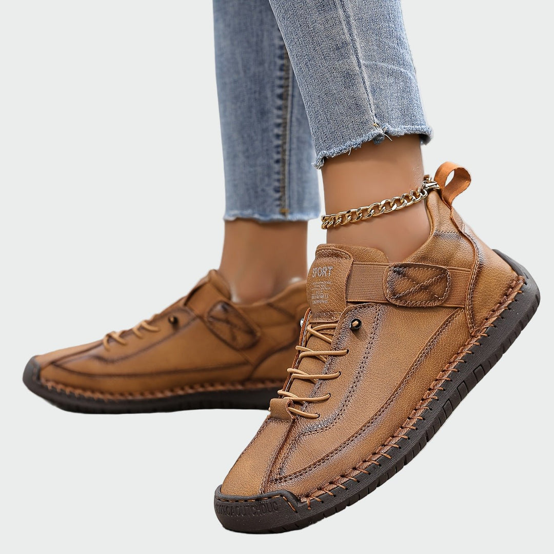 Botas ortopédicas de couro