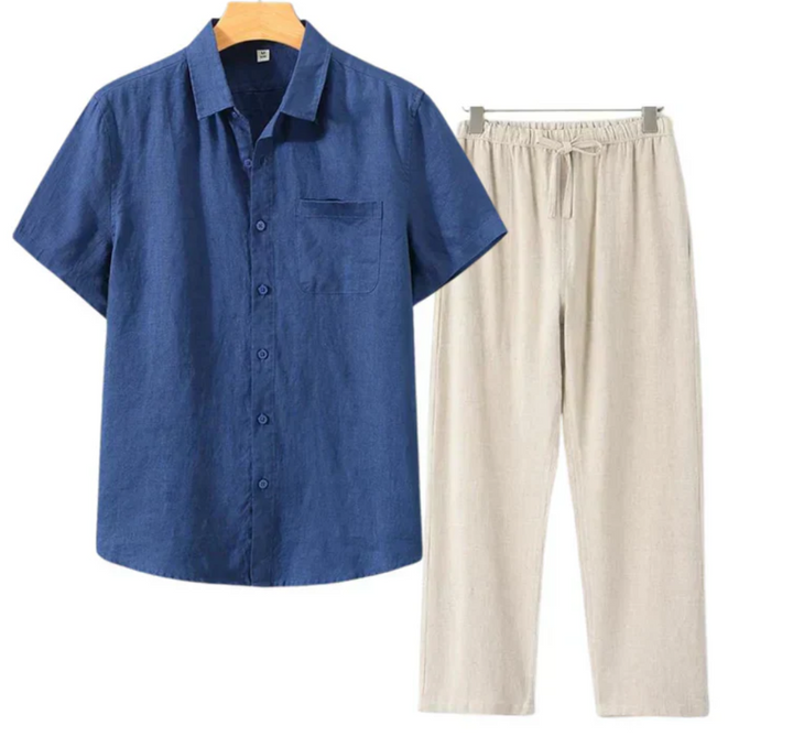 Conjunto de Linho Torino de Manga Curta