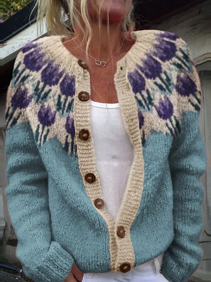 Keysha |  Cardigan com estampa floral