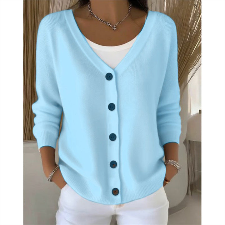 Liana - Casaco de malha macio e versátil