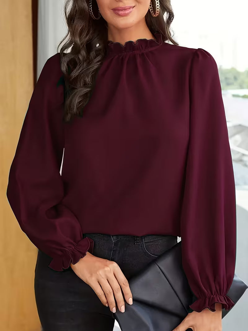 Blusa Élodie Soft – Elegância Delicada para o Dia a Dia