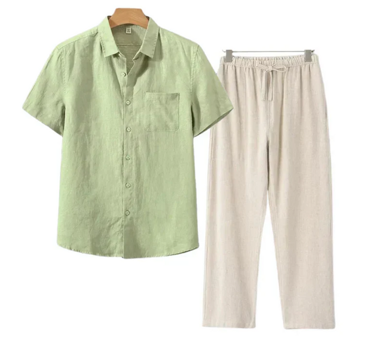 Conjunto de Linho Torino de Manga Curta