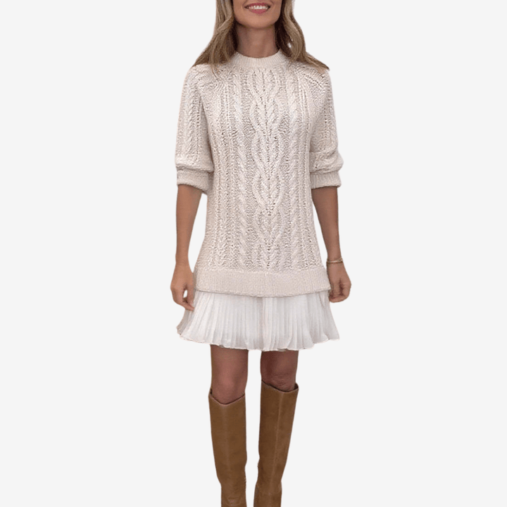 Gaely™ – Vestido de Malha com Toque Feminino