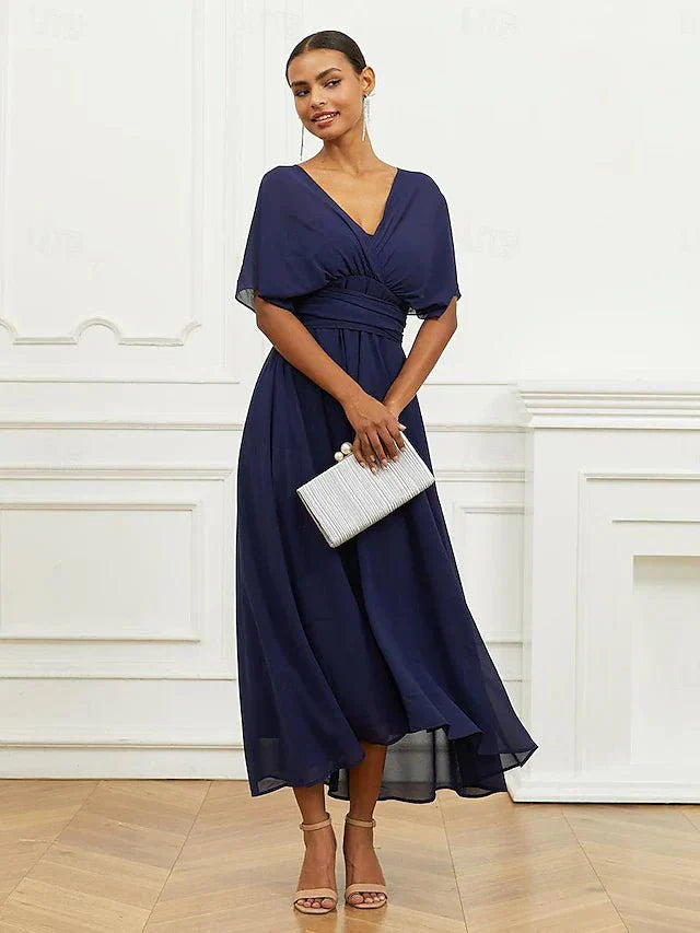 Helena | Vestido Helena Midi Formal com Decote em V