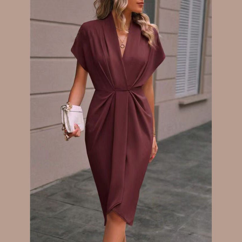 Kaye | Vestido Midi Envelope Elegante