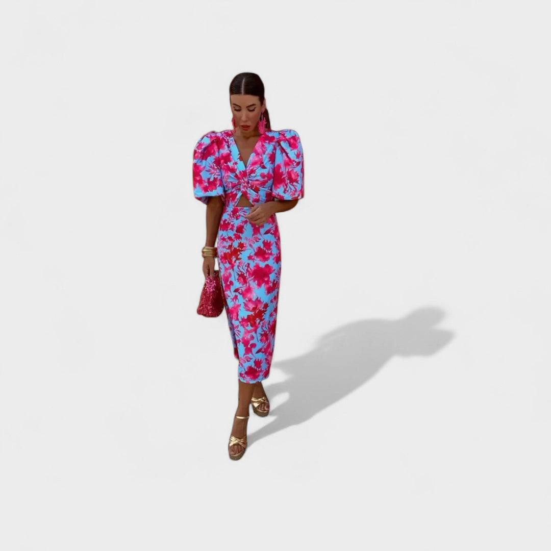 Lily - Vestido Fuego Tropical
