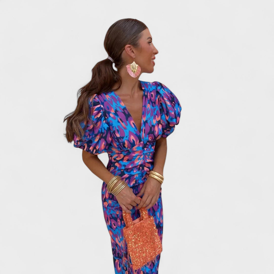Lily - Vestido Fuego Tropical