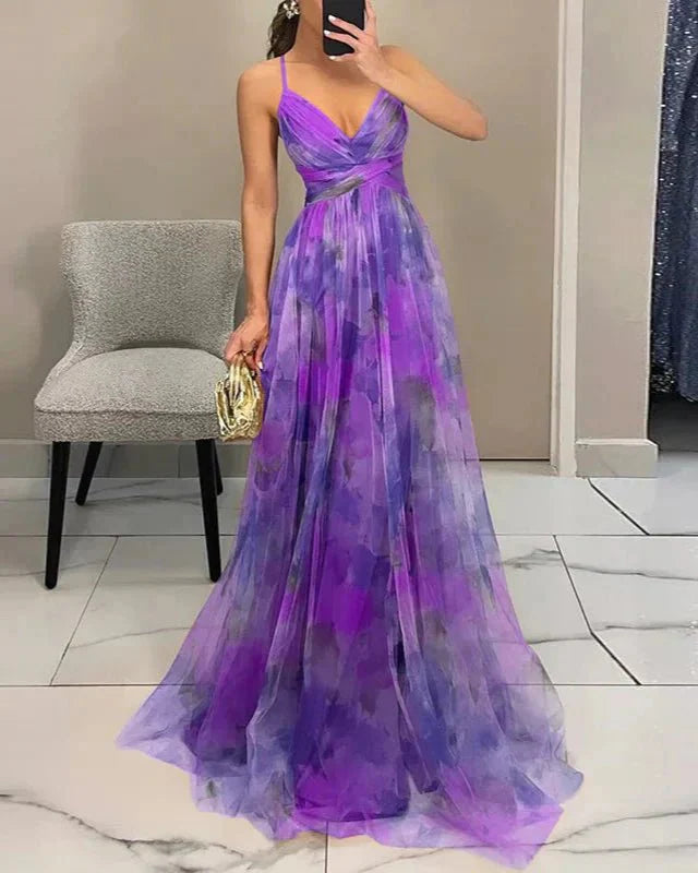 Madeline | Vestido Longo Floral para uma Elegância sem Esforço