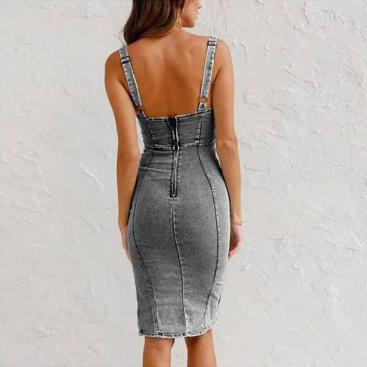Mona | Vestido de ganga moderno, corte elegante e conforto total.