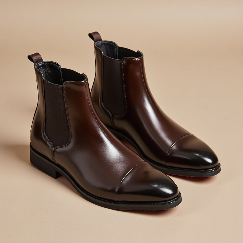 Botas Chelsea de Couro Annibale Carracci
