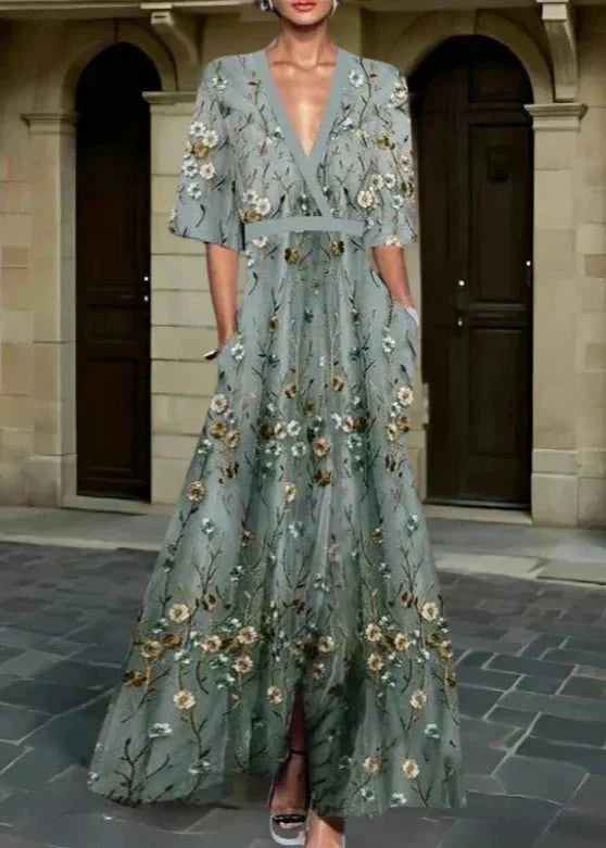 Romi - Vestido maxi floral elegante