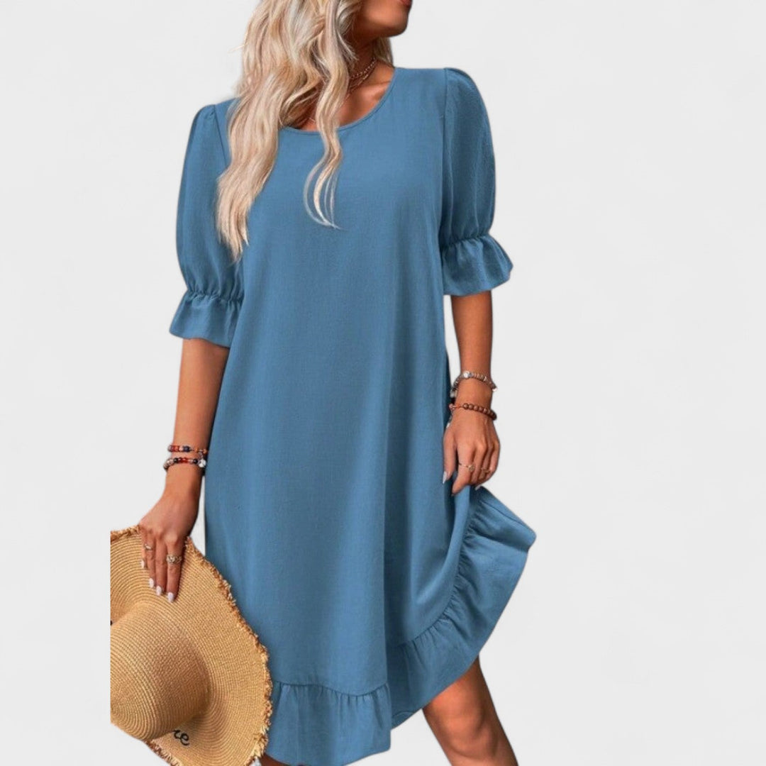 Sassa - Vestido casual com folhos