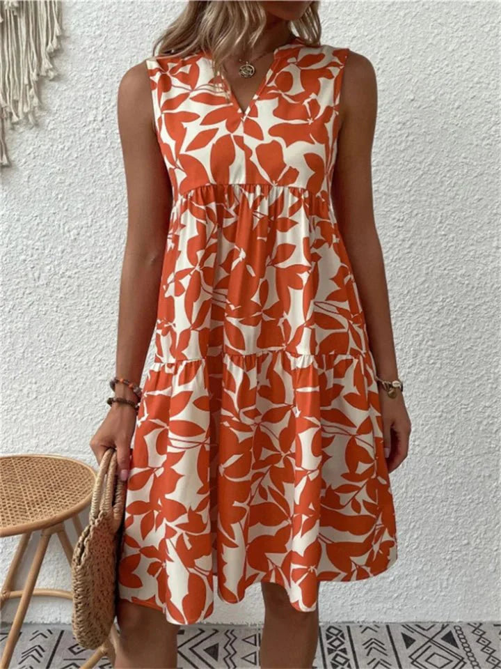 Sofia – Vestido de Verão Floral em Linha-A