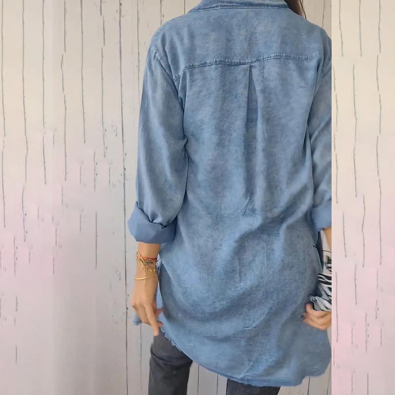 JansenStyle™ Oona - Blazer jeans oversized da moda