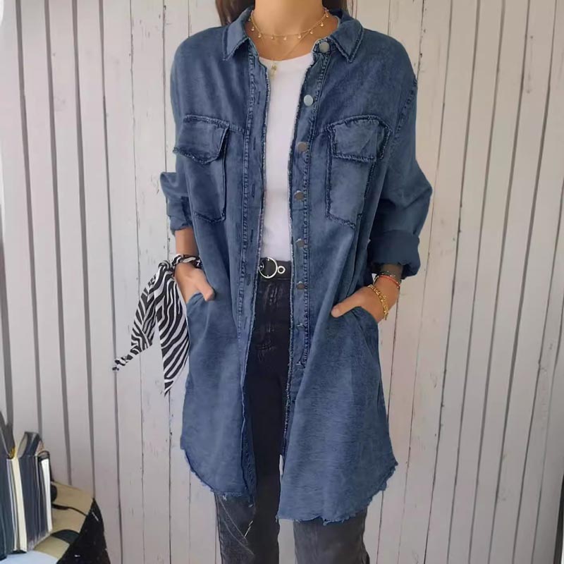 JansenStyle™ Oona - Blazer jeans oversized da moda