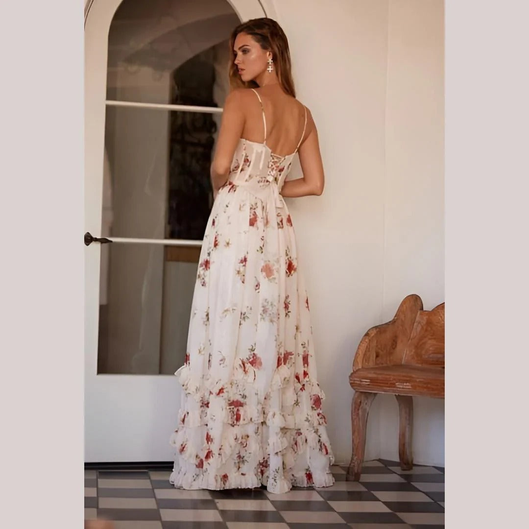 Charlice | Vestido longo floral